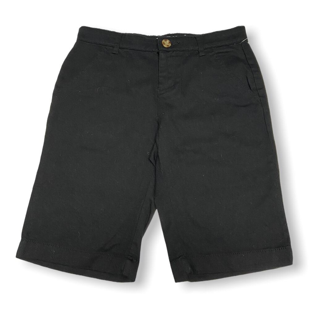 Old Navy Girls Shorts Size 12 Black Uniform Bermuda Adjustable‎ Waist NEW